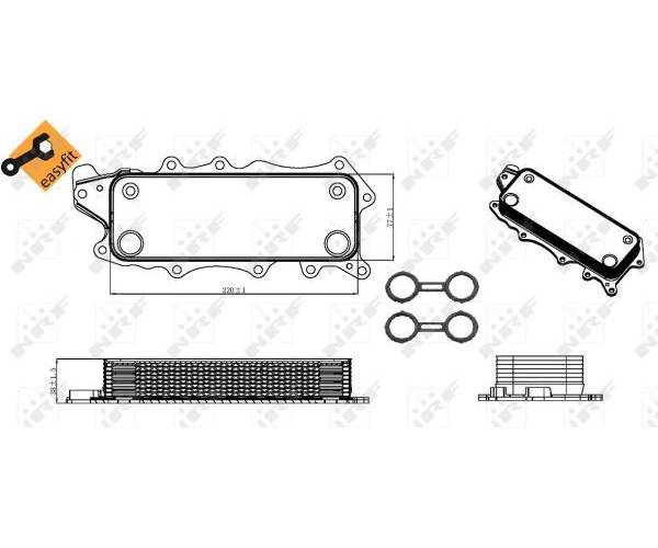 Radiador de aceite, aceite motor EASY...