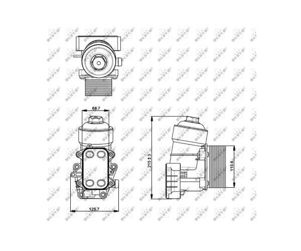 Radiador de aceite, aceite motor EASY...