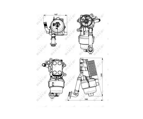 Radiador de aceite, aceite motor EASY...