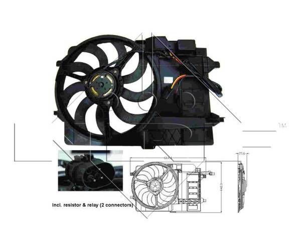 Ventilador, refrigeración del motor -...
