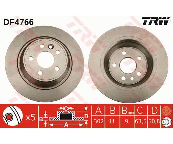 Disco de freno FORD  FOCUS II (DA-...
