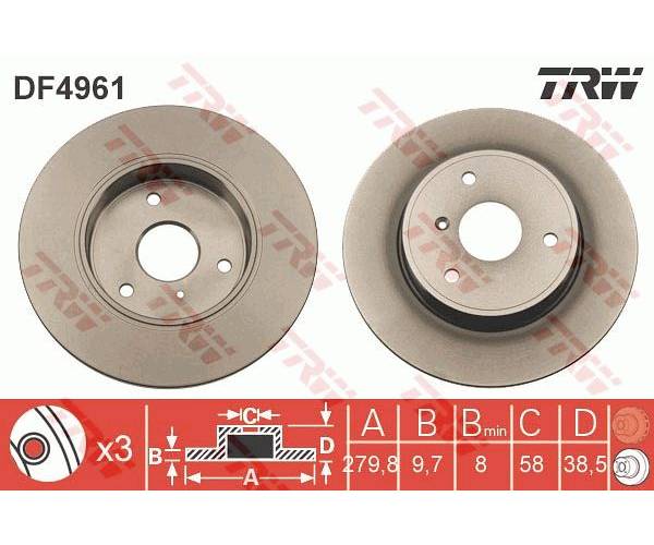Disco de freno - DF4961