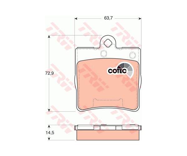 Juego de pastillas de freno COTEC -...