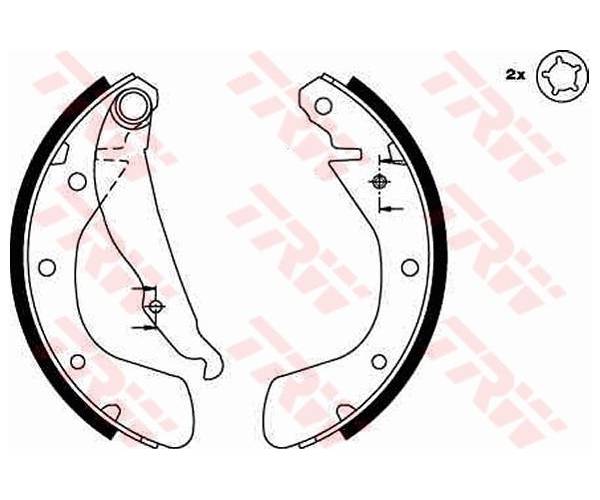 Juego de zapatas de frenos Brake Kit...