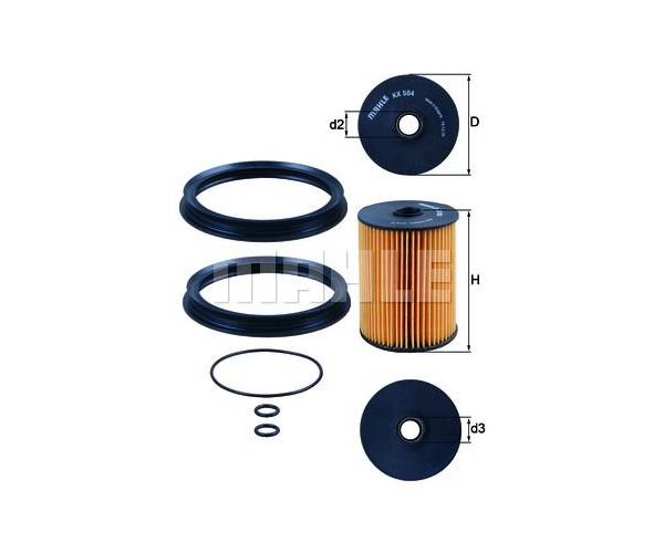Filtro combustible - KX504D