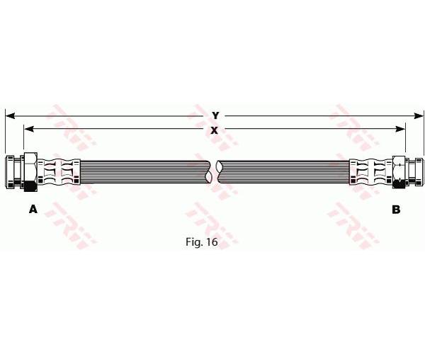 Tubo flexible de frenos Varioflex...