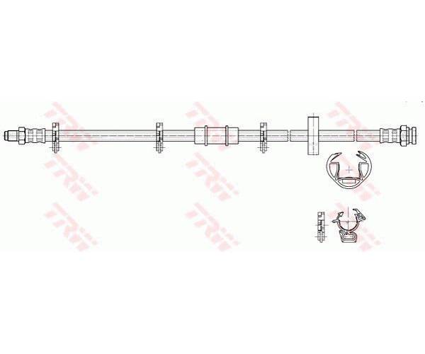 Tubo flexible de frenos FIAT  UNO...