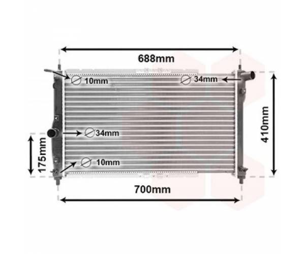 RADIADOR Daewoo Lanos Sedan 1997.1- /...