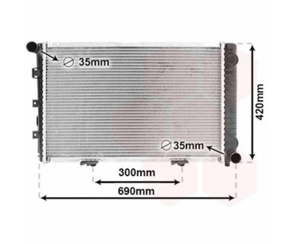 RADIADOR MERCEDES W201 1982.10- /...
