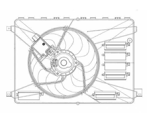 ELECTROVENTILADOR C/AC Ford Mondeo...