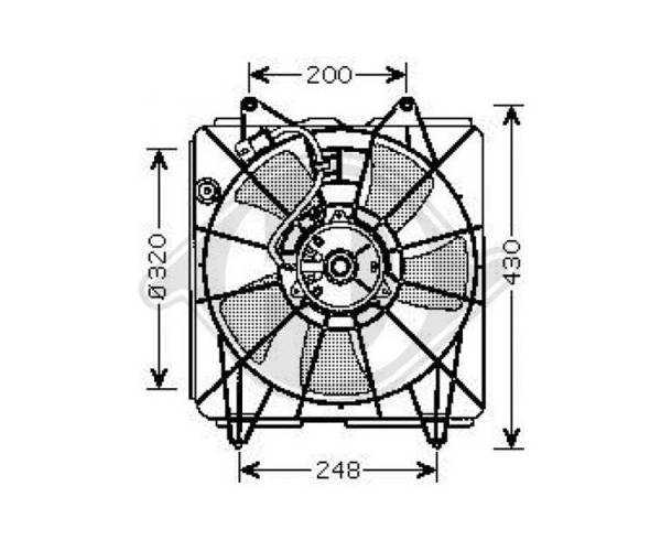 Ventilador, refrigeración del motor -...